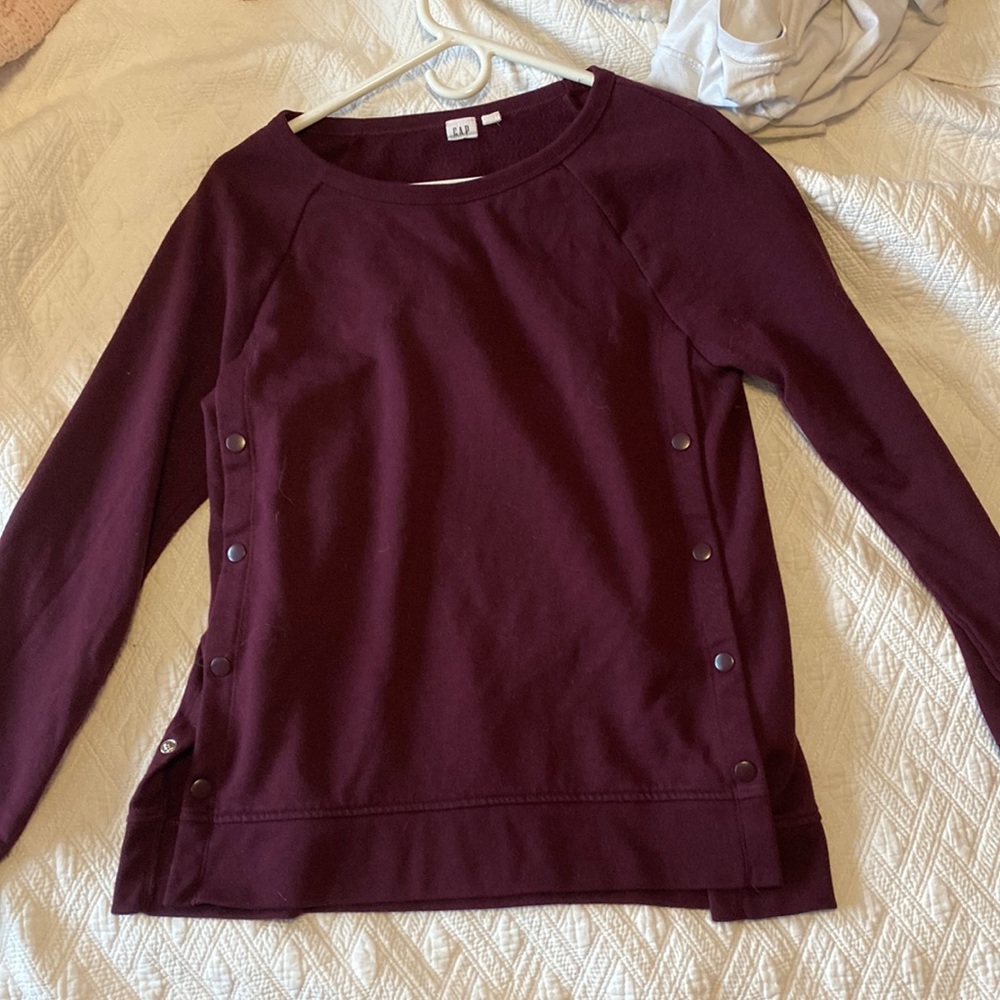 GAP button up nursing sweatshirt